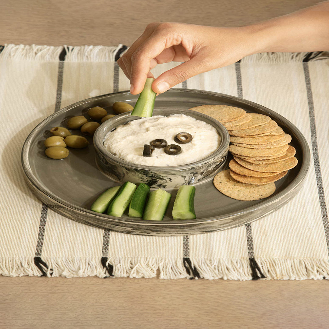 Carbon Ceramic Snack Platter