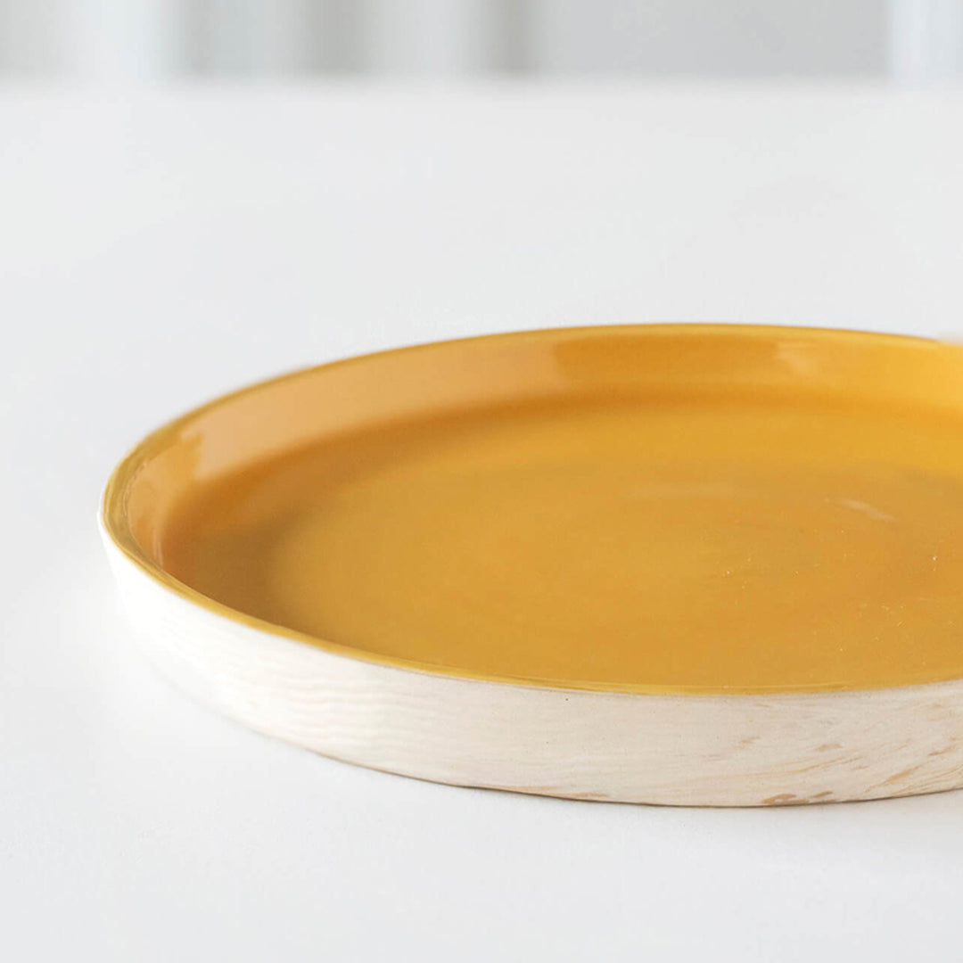 Amber Love Ceramic Dinner Plate