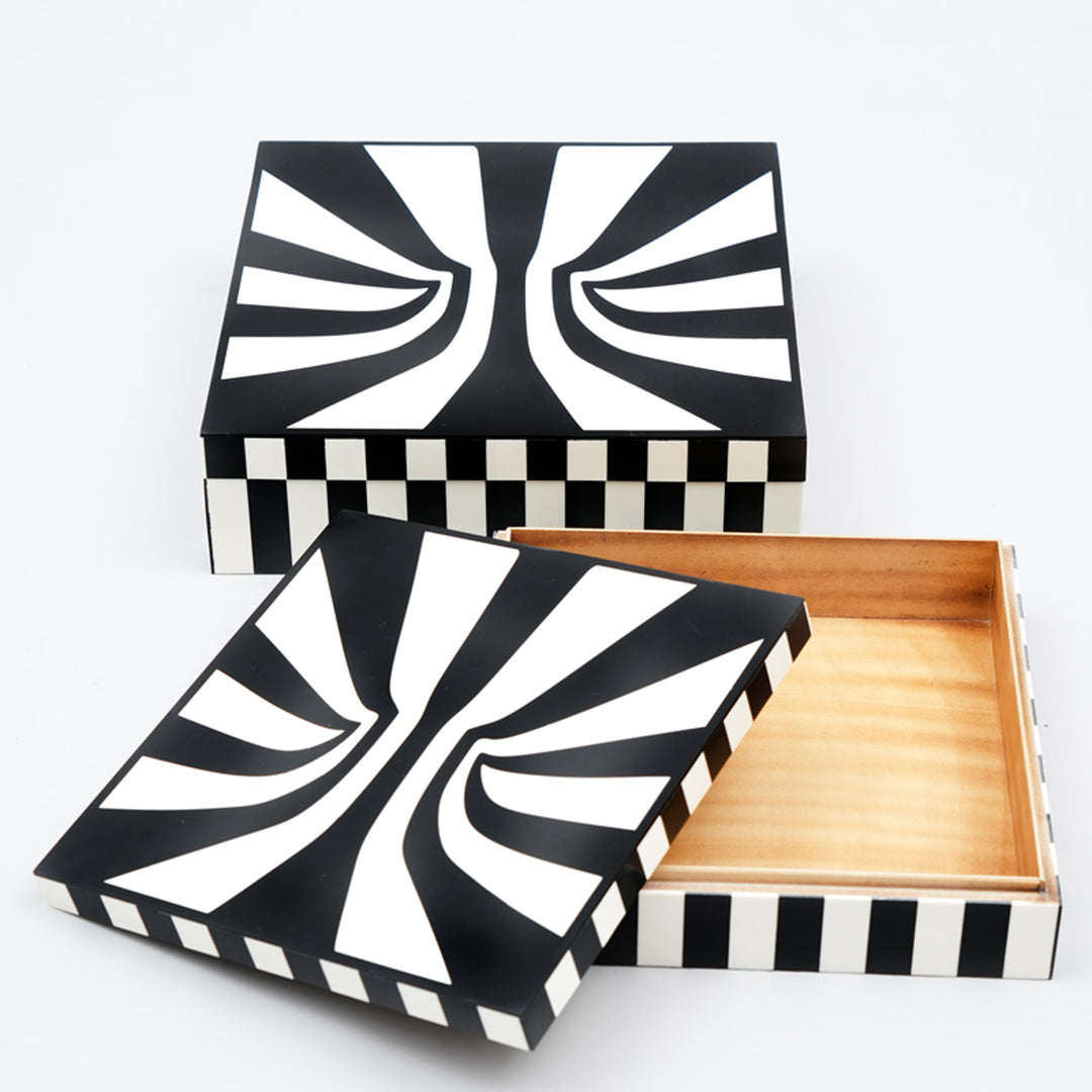 Set of 2 - Hyphnotic Pattern Box