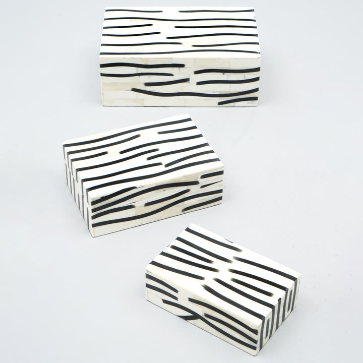 Set of 3 - Line Pattern Box