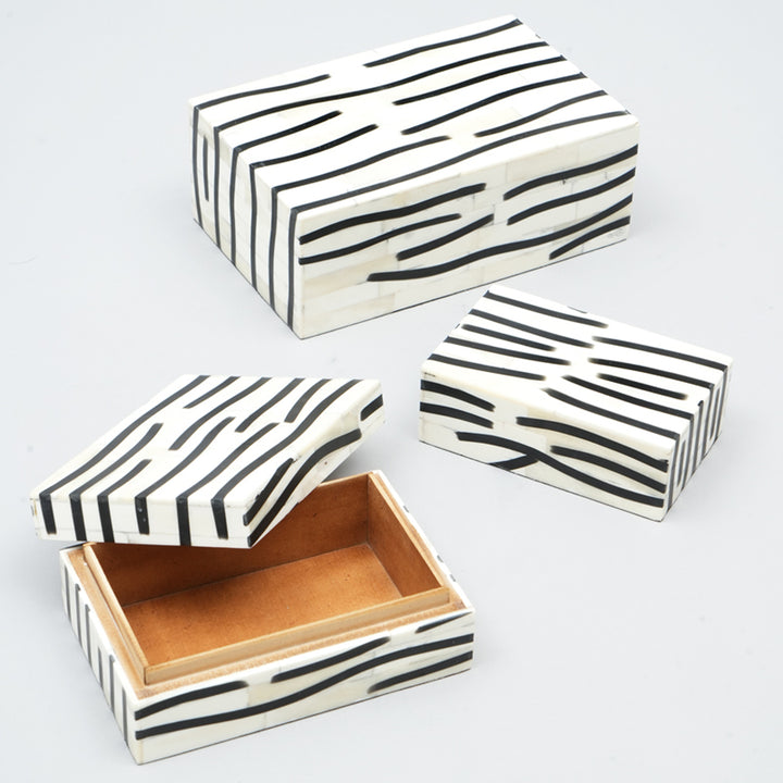 Set of 3 - Line Pattern Box