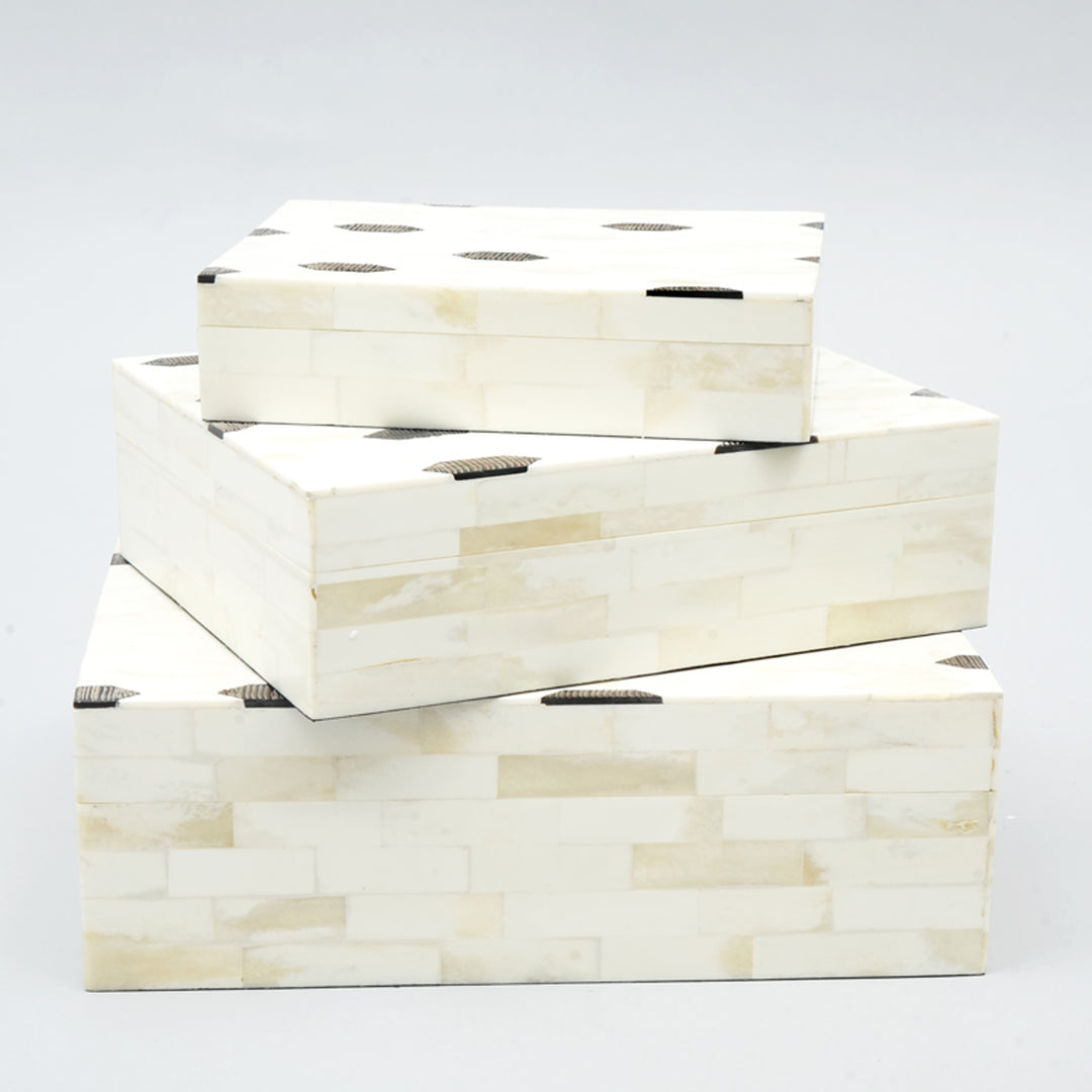 Set of 3 - Geometric Pattern Box