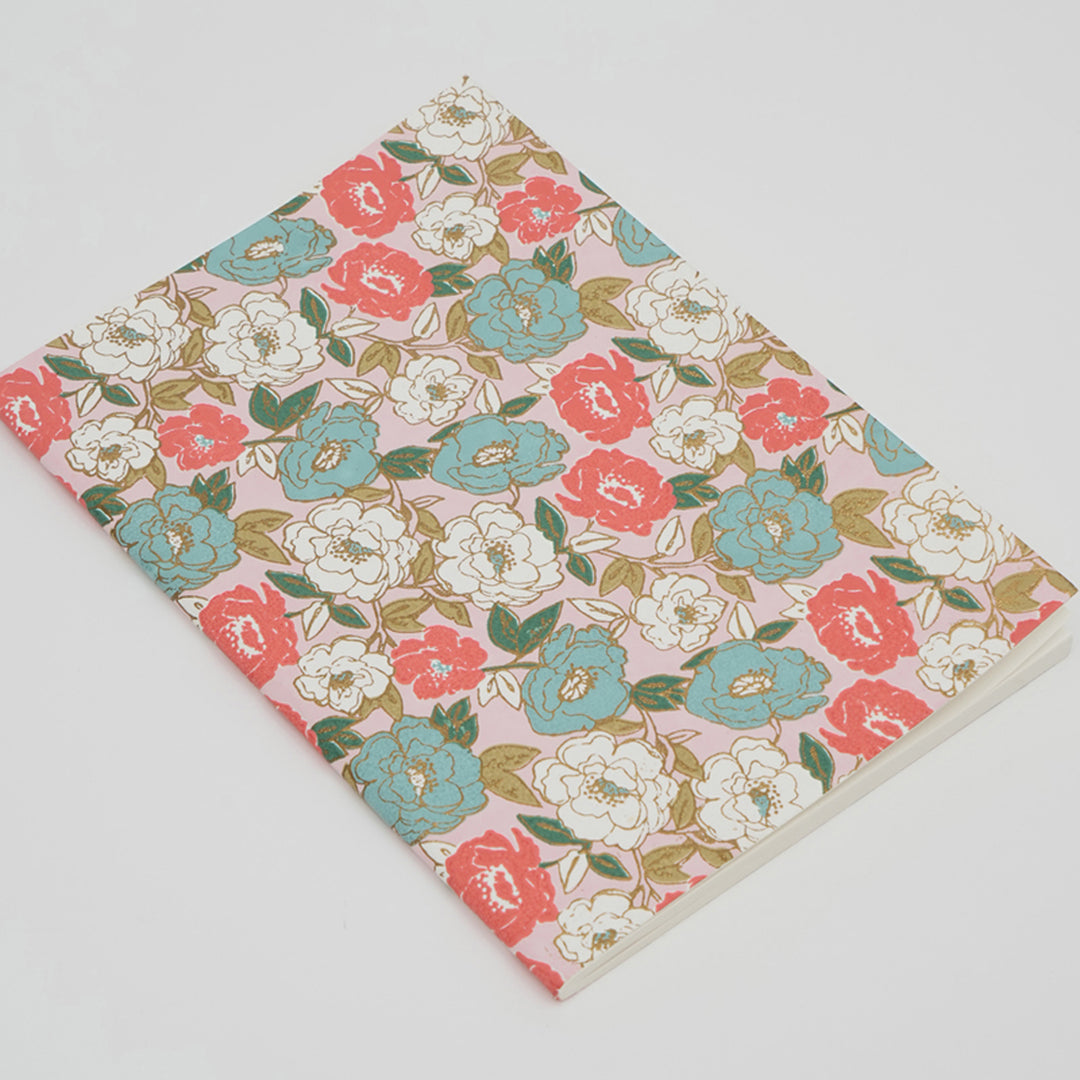 Soft Cover Note Book / Peach - Recycled Cotton & Mill Made Paper / 7 X 10 Inches (L X W) / Moq - 6 Pcs