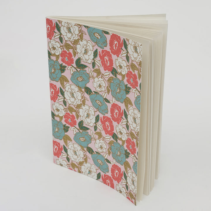 Soft Cover Note Book / Peach - Recycled Cotton & Mill Made Paper / 7 X 10 Inches (L X W) / Moq - 6 Pcs