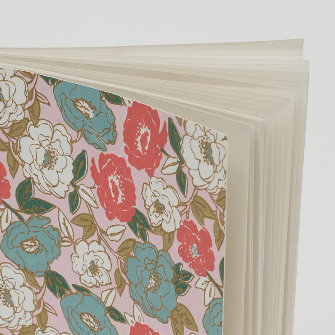 Soft Cover Note Book / Peach - Recycled Cotton & Mill Made Paper / 7 X 10 Inches (L X W) / Moq - 6 Pcs