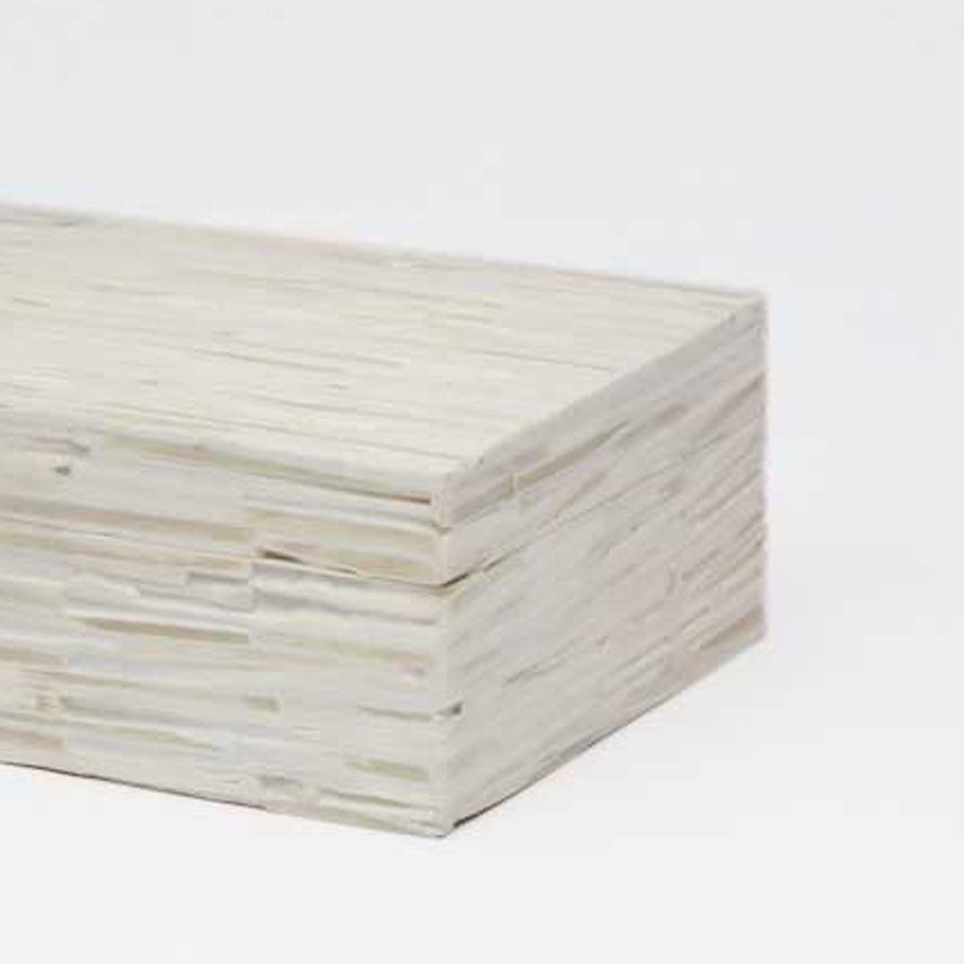 Chiseled Jewelry Box/Ivory Bone