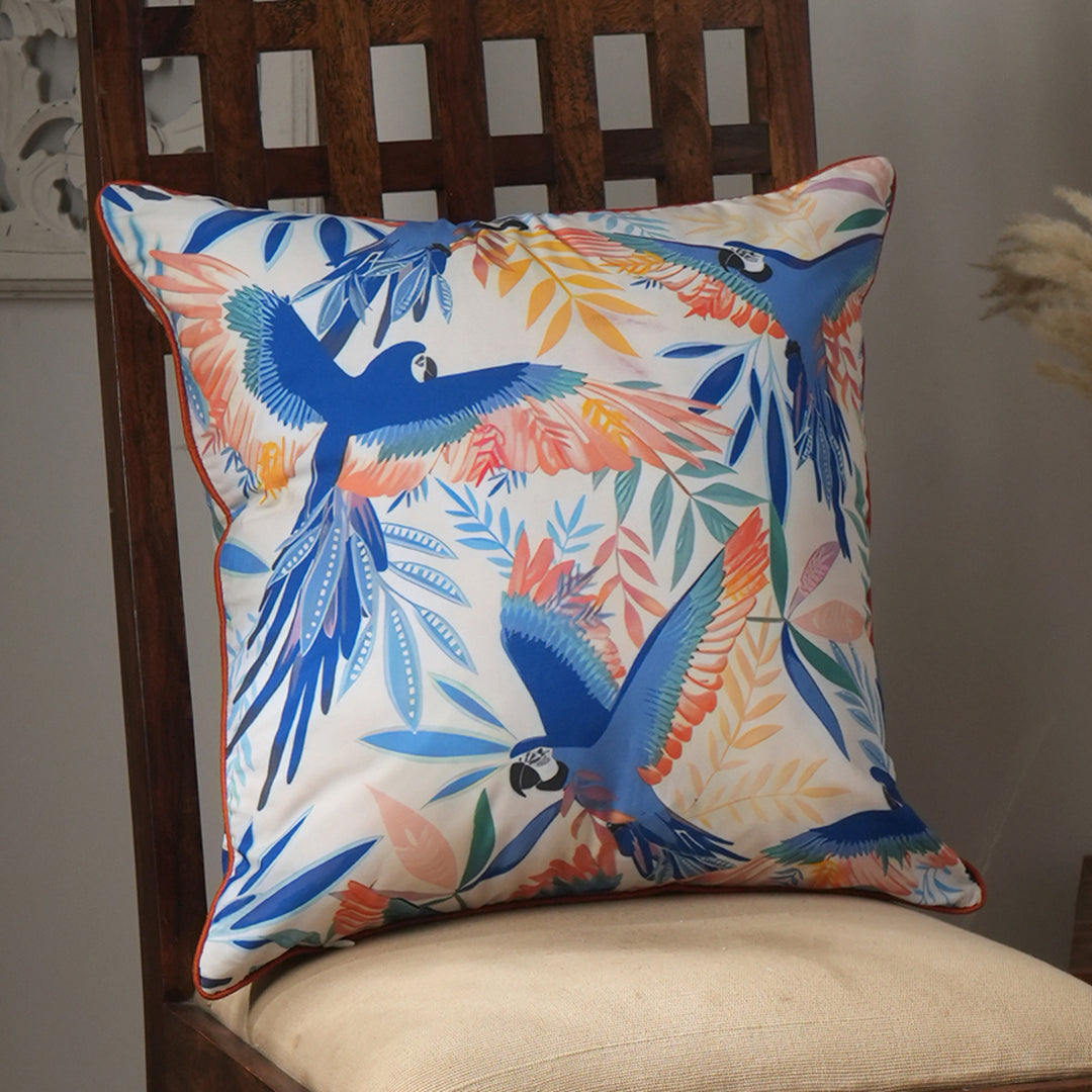 Parrot Printed Pillow 18"X18"(With Filler)