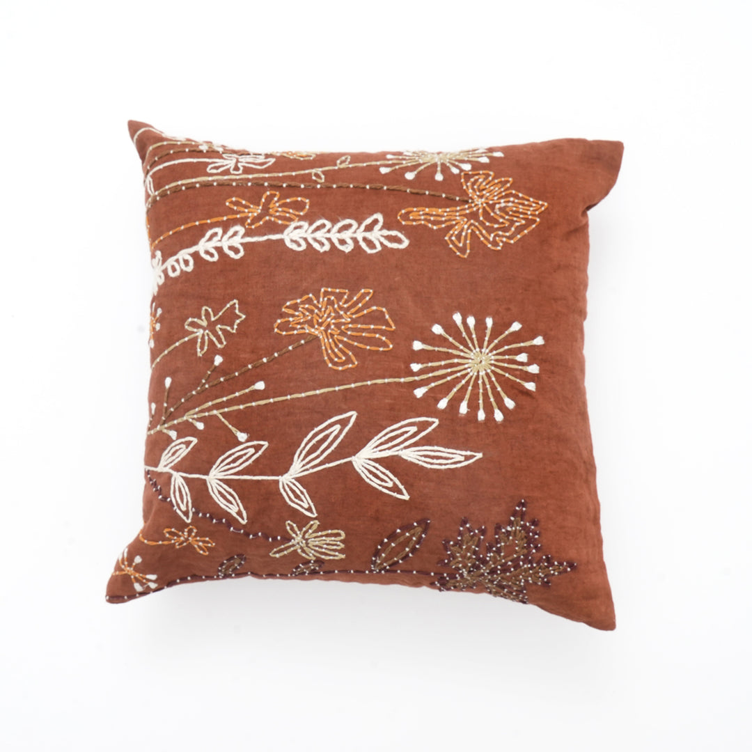 Embroidered Lumbar Cushion