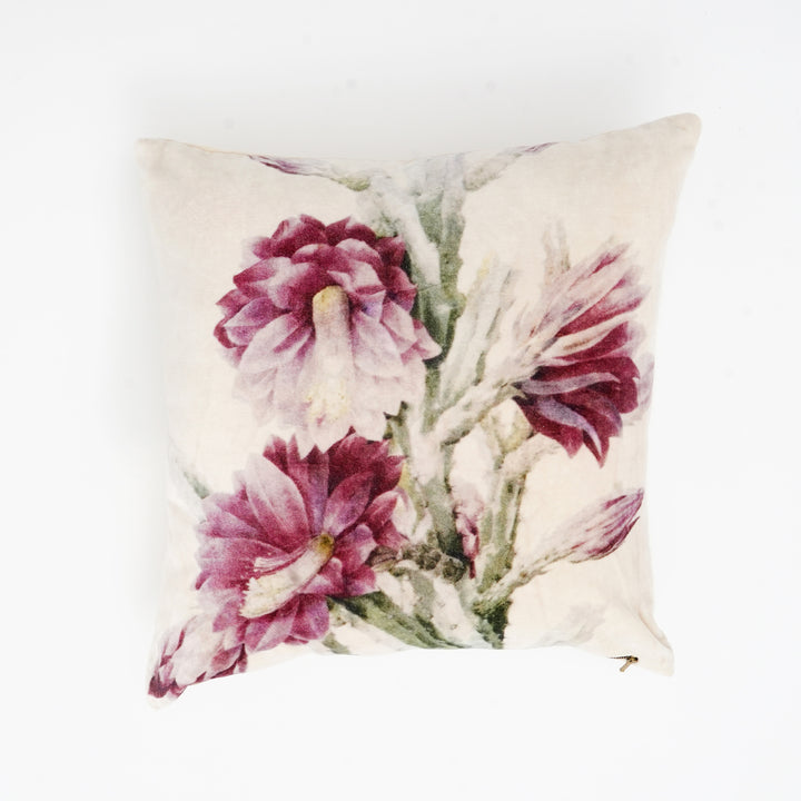 Cotton Velvet Printed Cushion