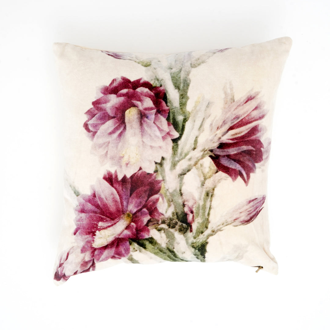 Cotton Velvet Printed Cushion