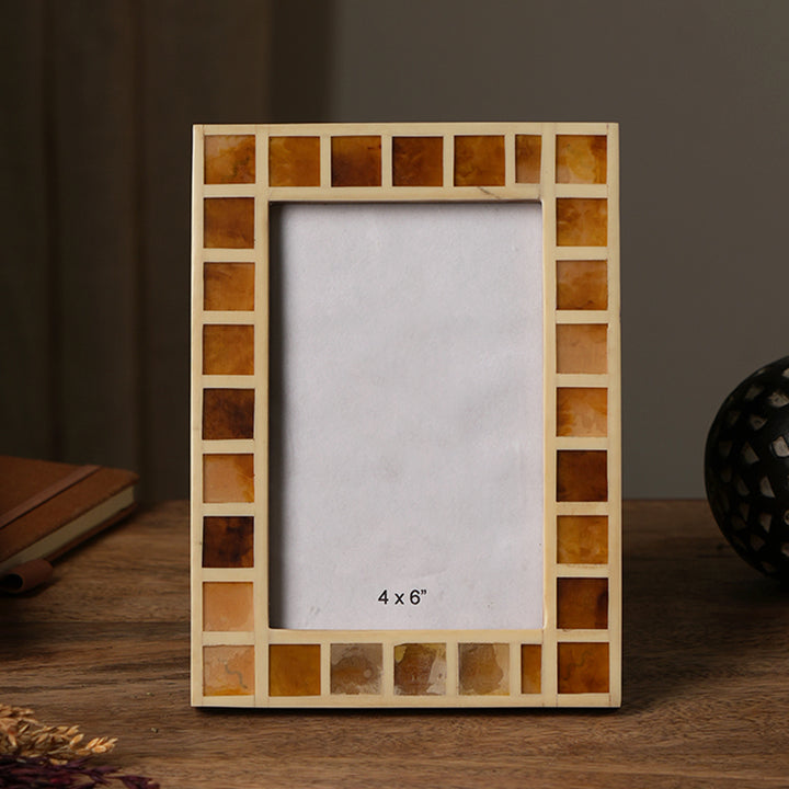 Brown Square Photo Frame Set Of 2