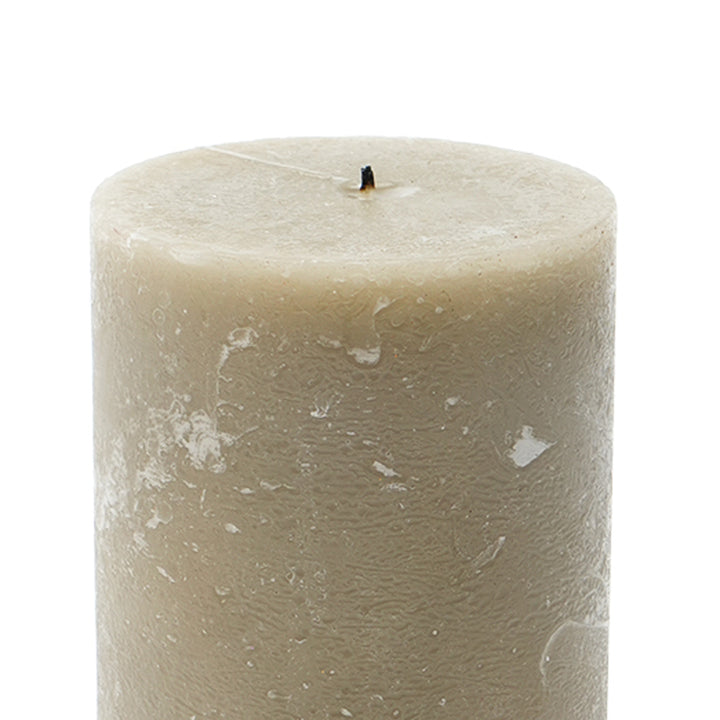 Rustic Pillar Candle, Set Of 3 Pcs