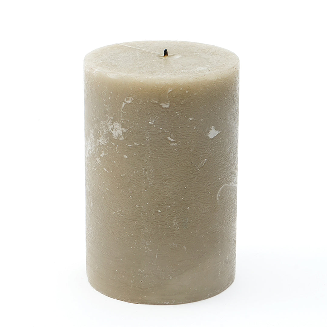 Rustic Pillar Candle, Set Of 3 Pcs