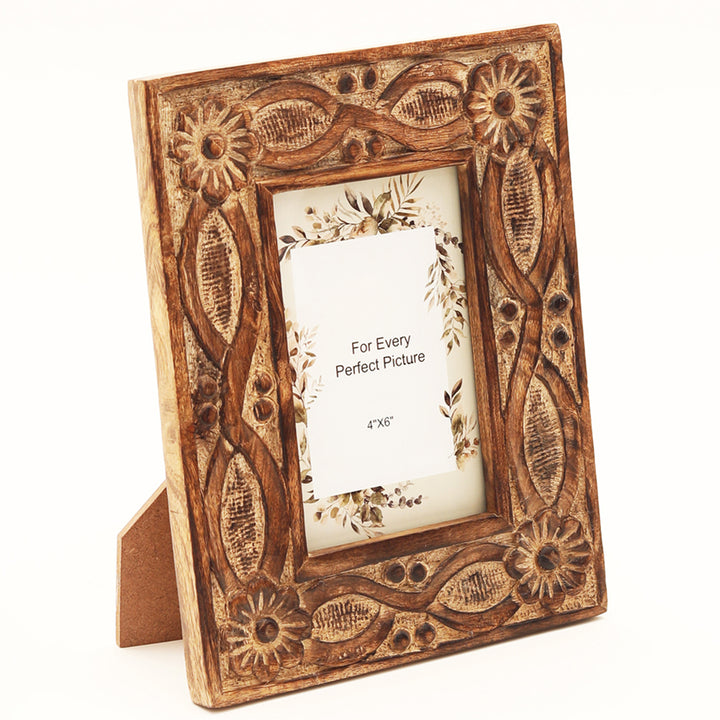 Carving Photo Frame 8'' X 10'' - Mango Wood