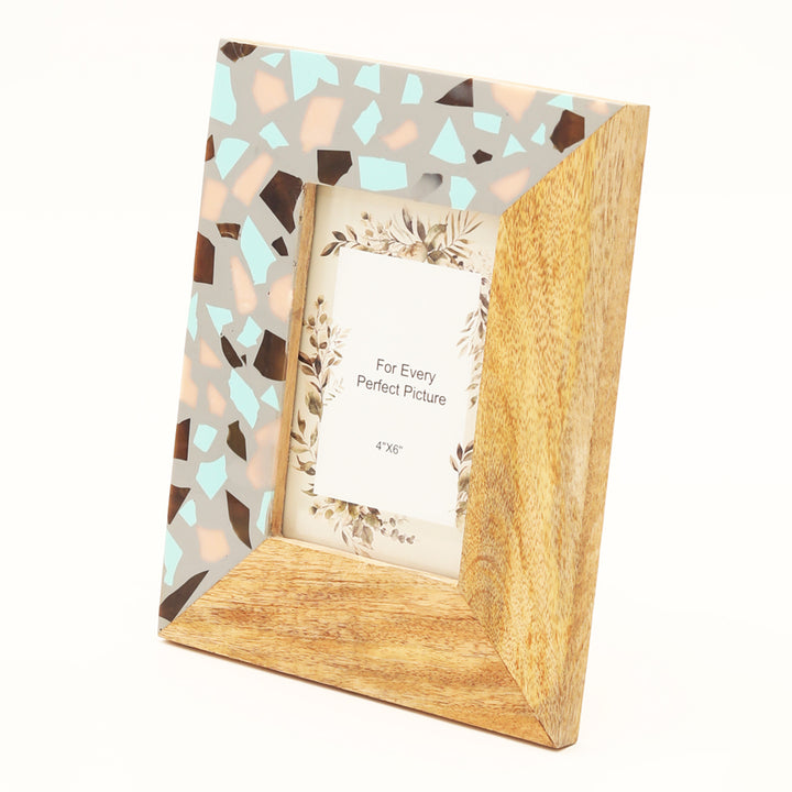 Wood Resin Craving Photo Frame