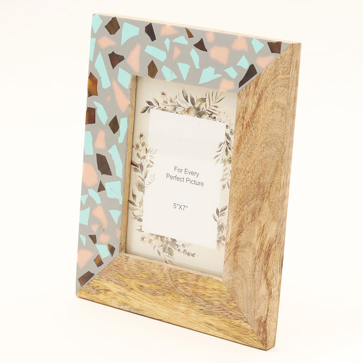 Wood Resin Craving Photo Frame