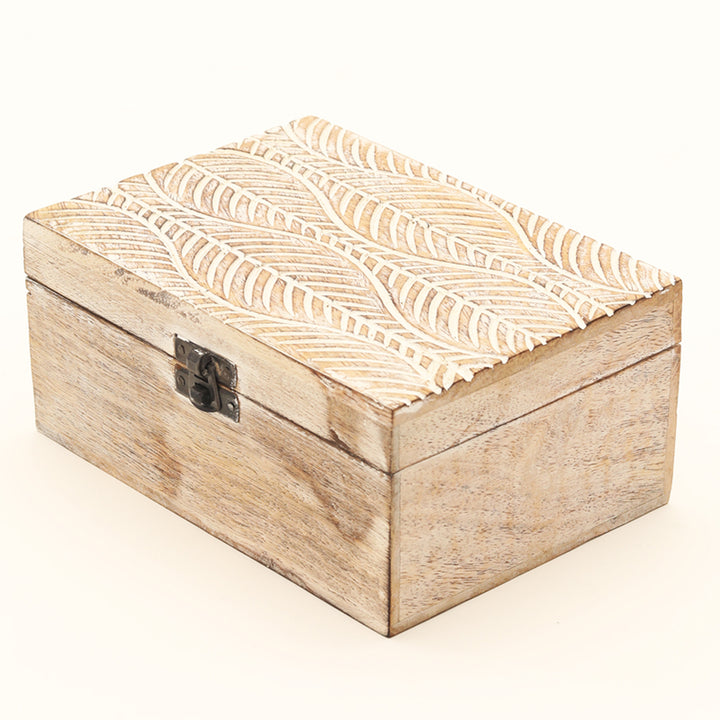 Wooden Medium Jewellary Box Mango Wood