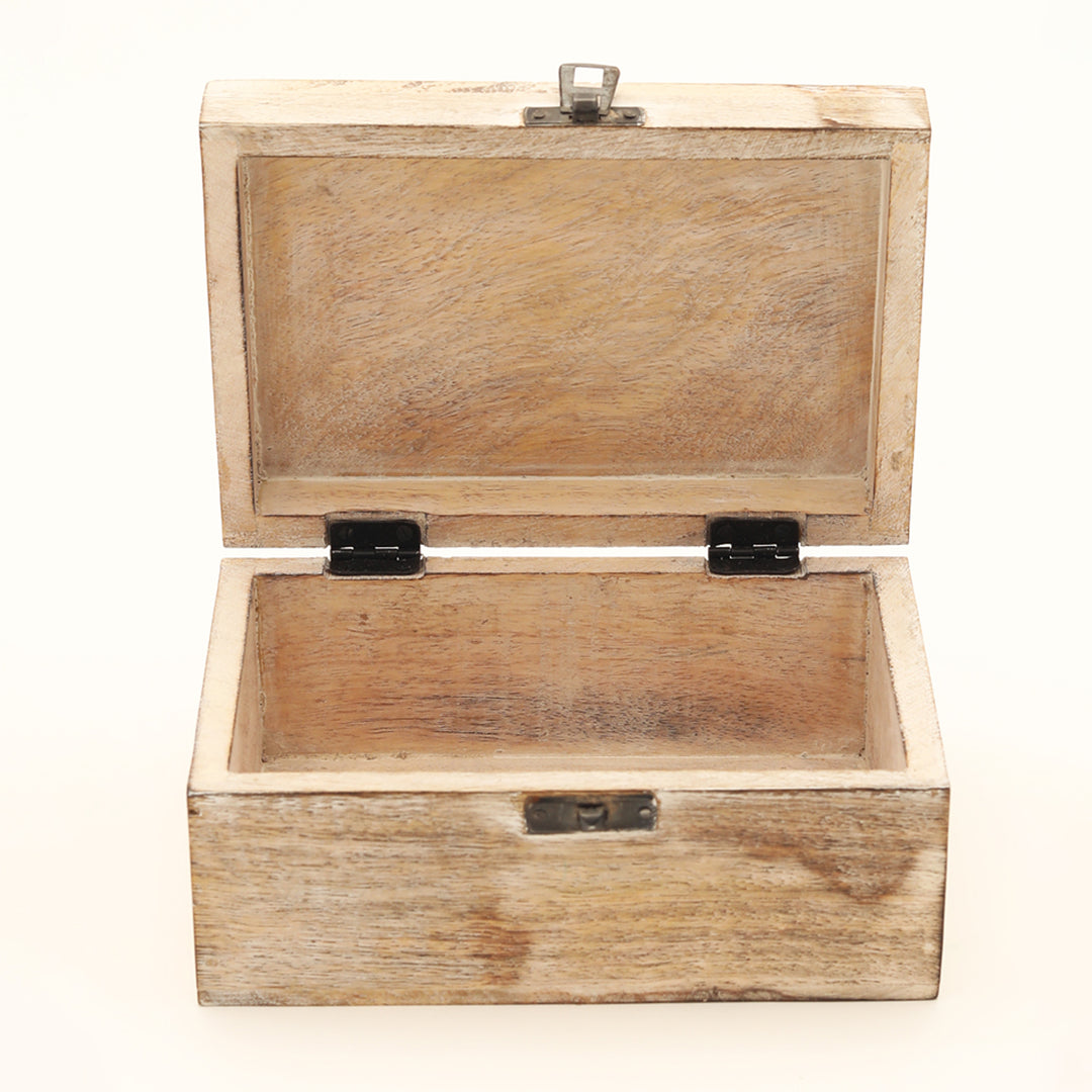 Wooden Medium Jewellary Box Mango Wood