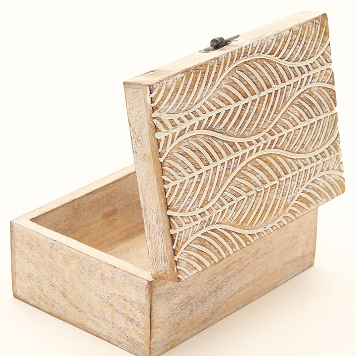 Wooden Medium Jewellary Box Mango Wood