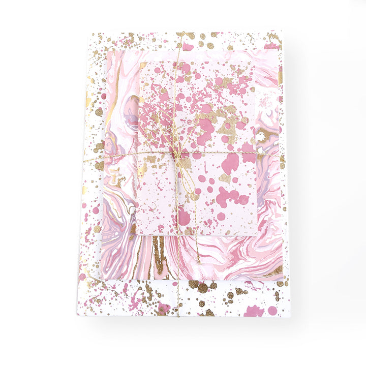 Notebook / Set Of 3 Pcs / Pink - Recycled Cotton Paper / 7 X 10 Inches / Moq - 2 Sets