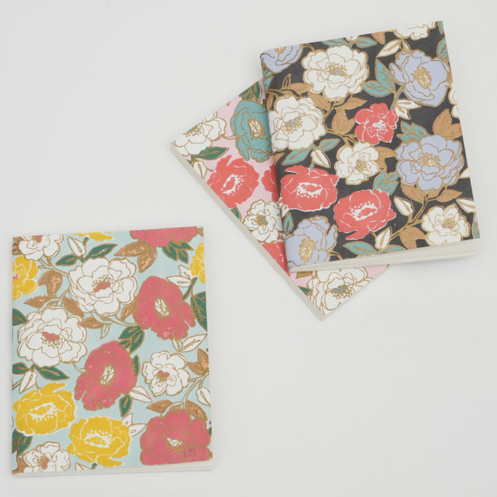 Notebook / Set Of 3 Pcs / Multi Color - Recycled Cotton & Mill Made Paper / 4 X 5 X 1 Inches (L X W X H) / Moq - 2 Sets