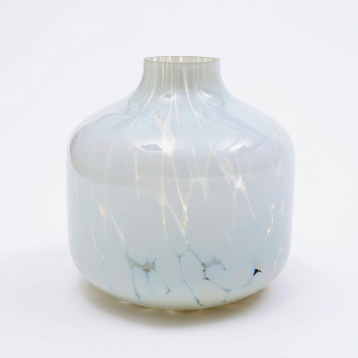 White Splutter Hurricane Ombre Vase