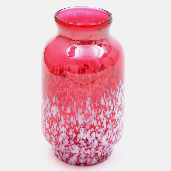 White Splutter Hurricane Ombre Vase