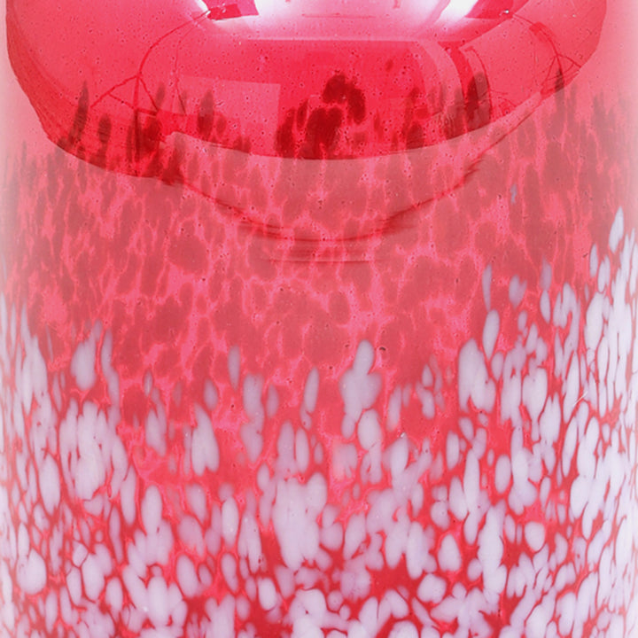 White Splutter Hurricane Ombre Vase