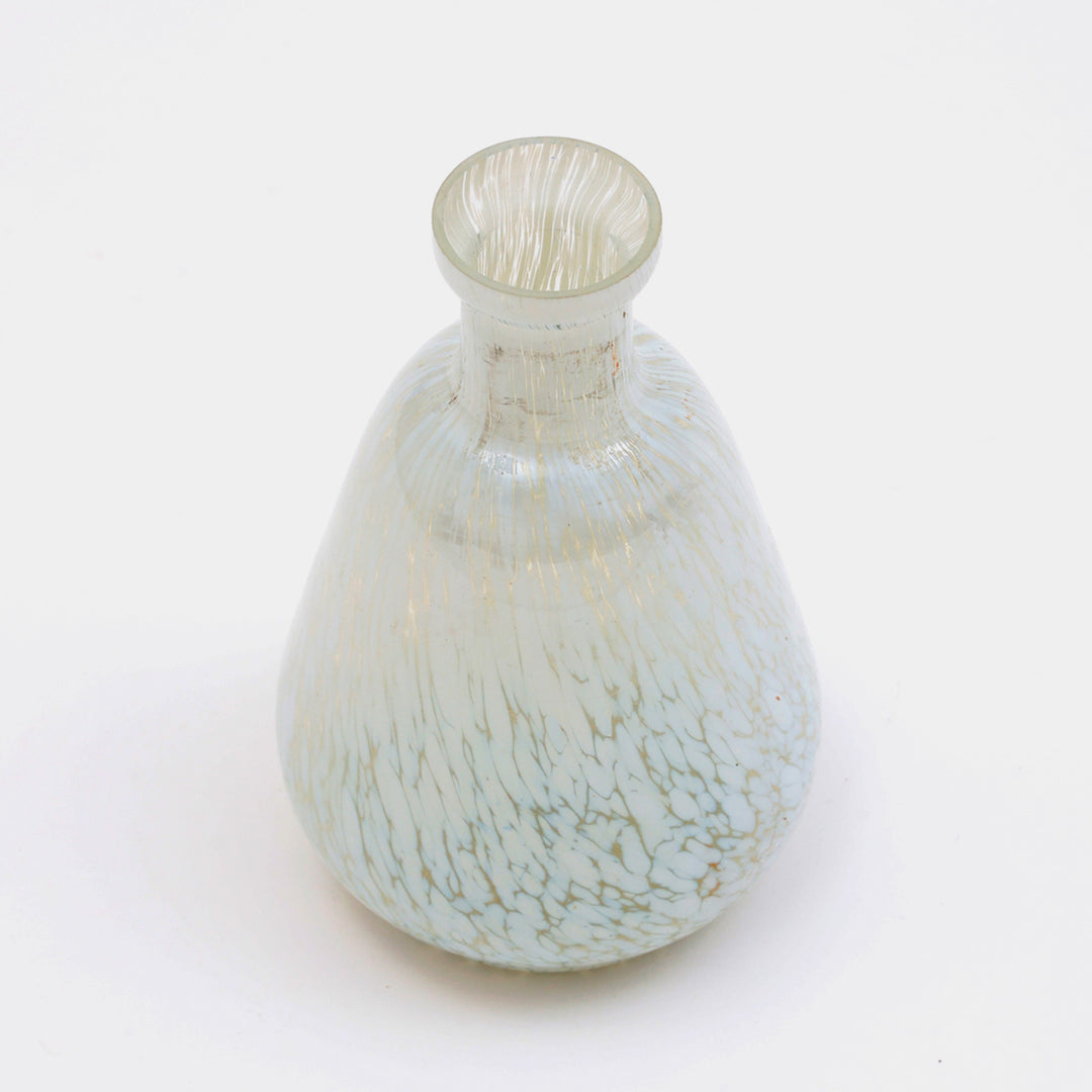 White Splutter Hurricane Ombre Vase