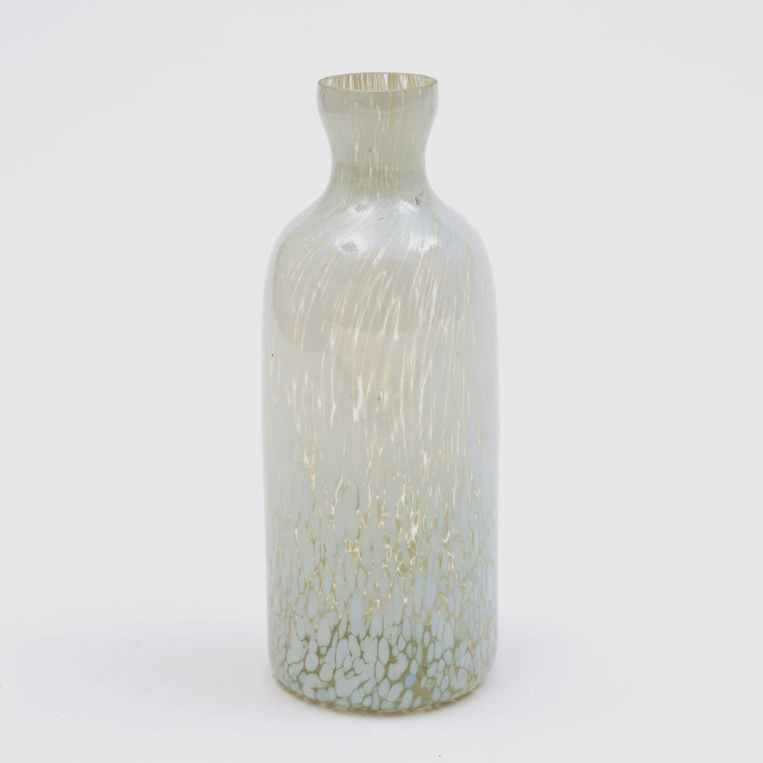 White Splutter Glass Vase