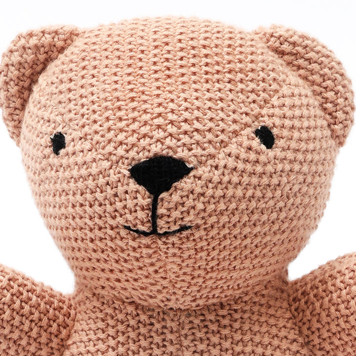 Cotton Knitted Stuffed Baby Toy-Bubu (Peach Paowder)