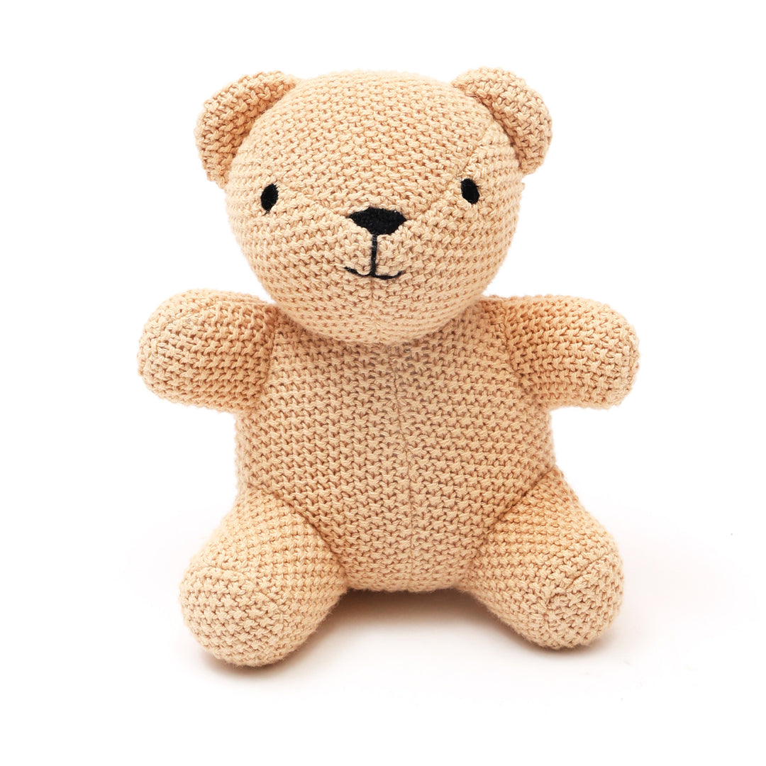 Cotton Knitted Stuffed Baby Toy-Bubu (Beige)