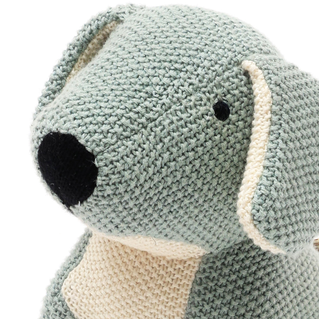 100% Cotton Knitted Stuffed Puppy Soft Toy