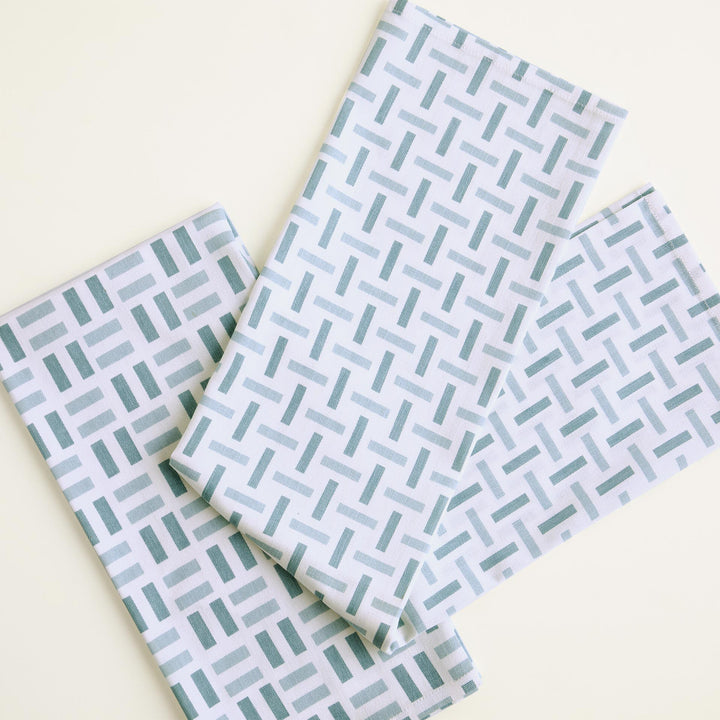 Maze Cotton Dish Towel / Blue - Cotton / Set Of 2 Pcs / 28 X 20.5 Inches (L X W) / Moq - 10 Sets