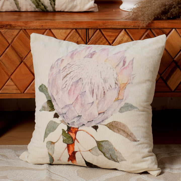 Cotton Velvet Printed Cushion