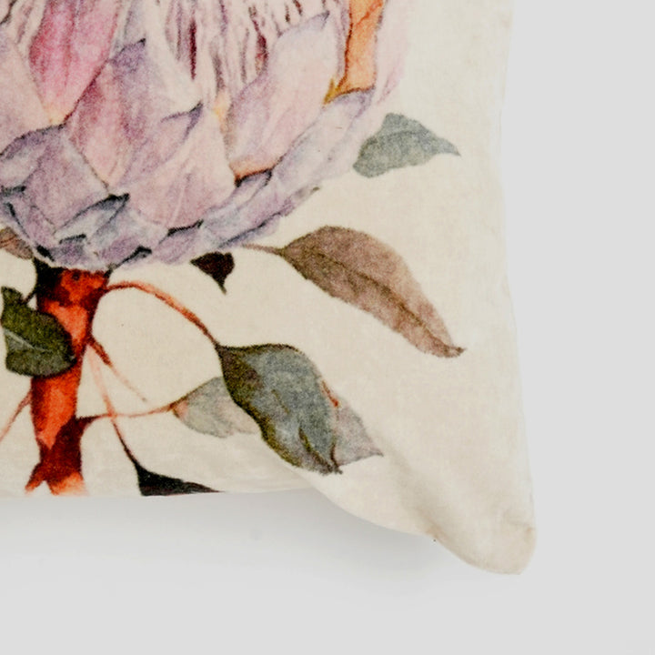 Cotton Velvet Printed Cushion