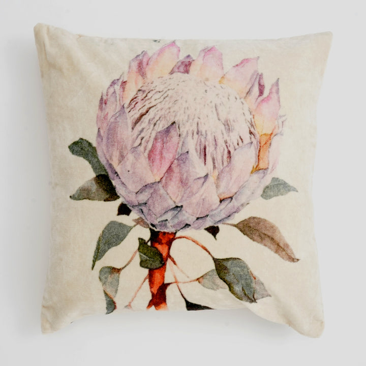 Cotton Velvet Printed Cushion