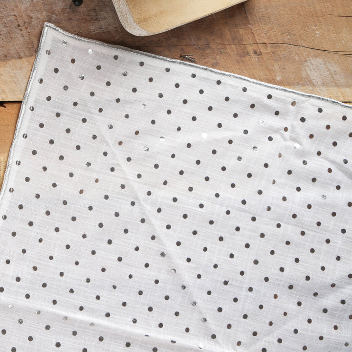 Silver Dot Napkin-Set Of 2