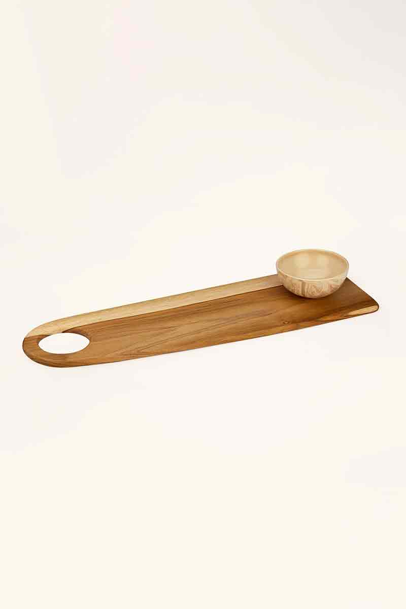 Teak Wood Platter 20 x 6 x 2.25 Inches