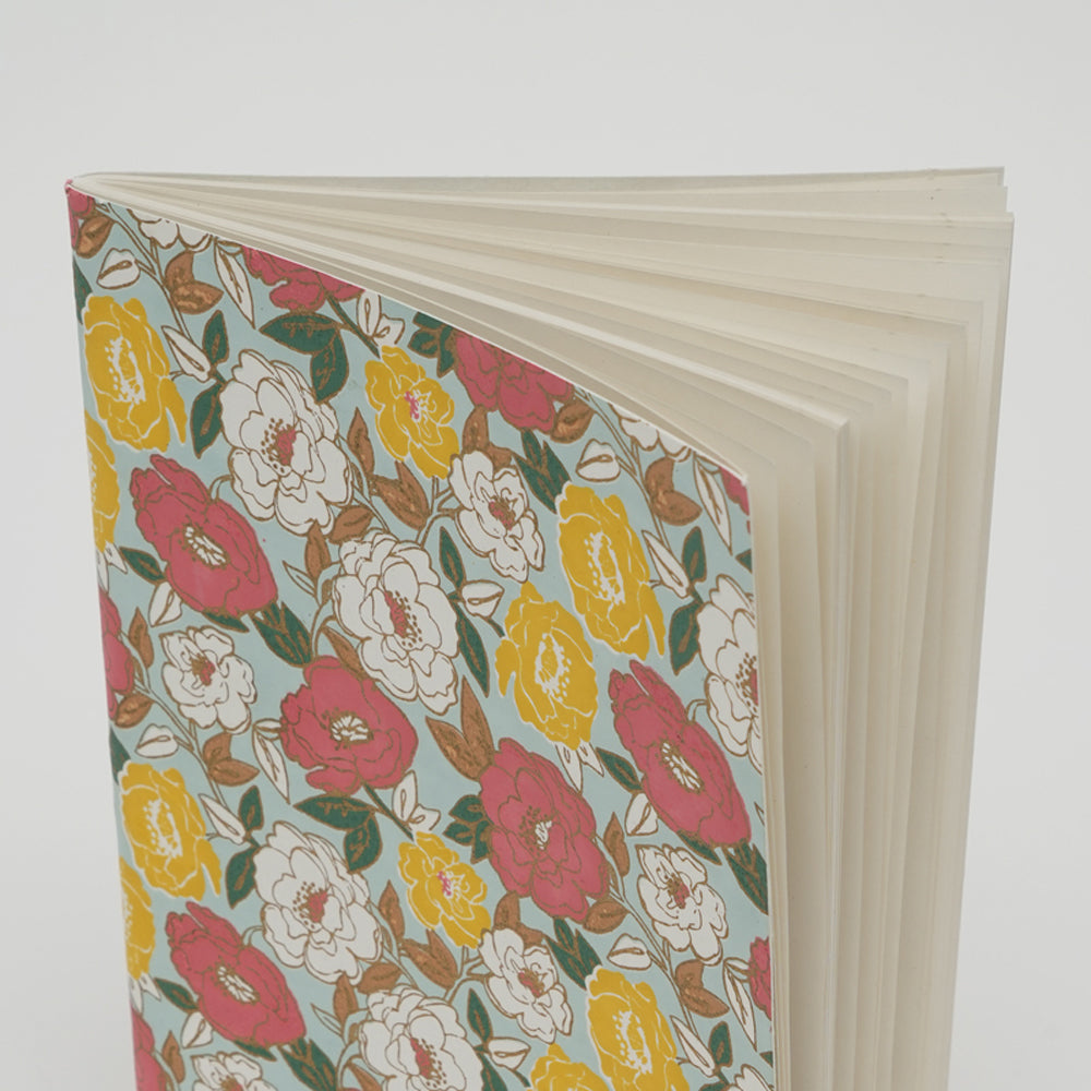 Soft Cover Note Book / Mint - Recycled Cotton & Plain Mill Made Paper / 7 X 10 Inches / Moq - 6 Pcs