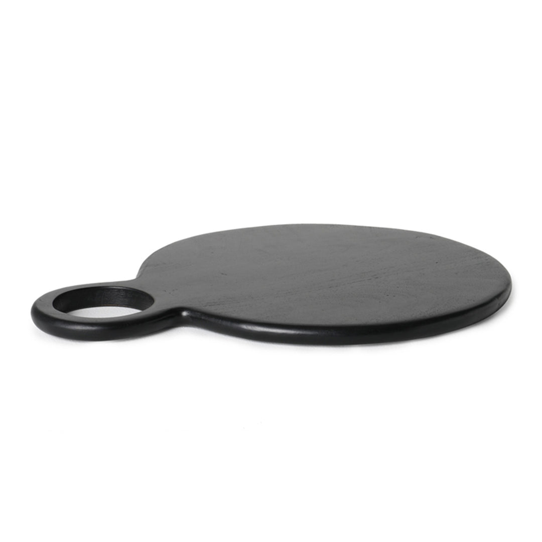 Midnight Wooden Cheeseboard (Oval) / Black - Wooden / 18.25 X 10 X 0.5 Inches (L X W X H) / Moq - 4 Pcs