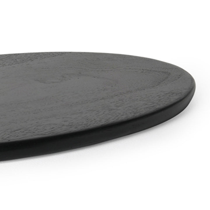 Midnight Wooden Cheeseboard (Oval) / Black - Wooden / 18.25 X 10 X 0.5 Inches (L X W X H) / Moq - 4 Pcs