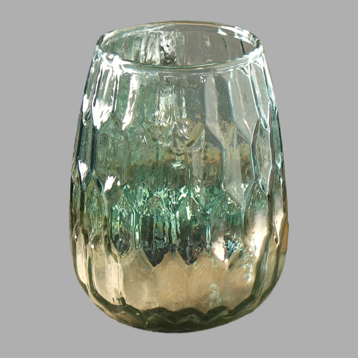 Hexagon Embossed Half Mercury Votive