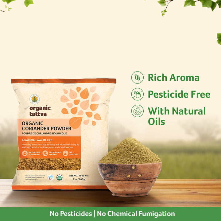 Organic Coriander Powder 7 oz Pack of 24