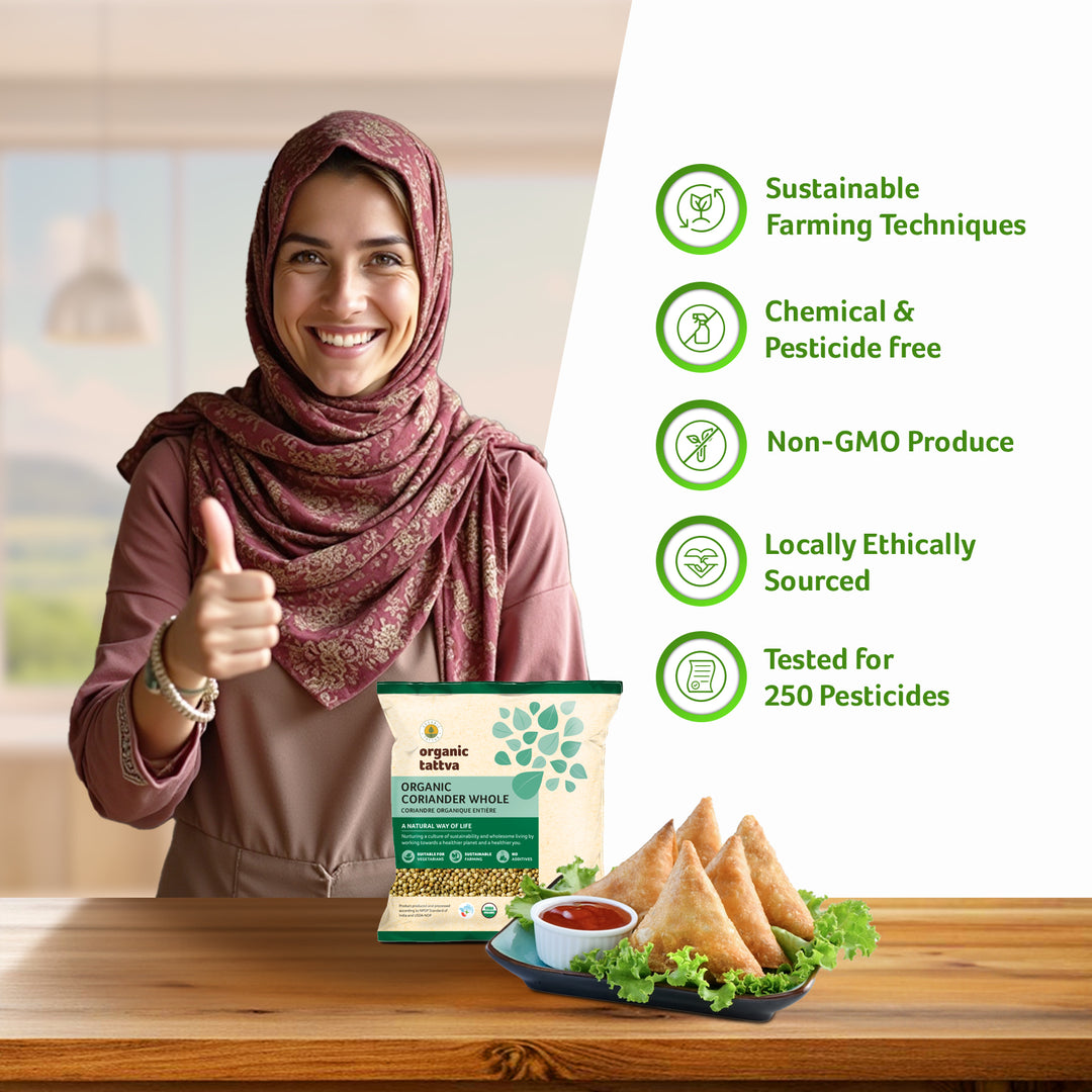 Organic Coriander Whole 3.53 oz Pack of 24