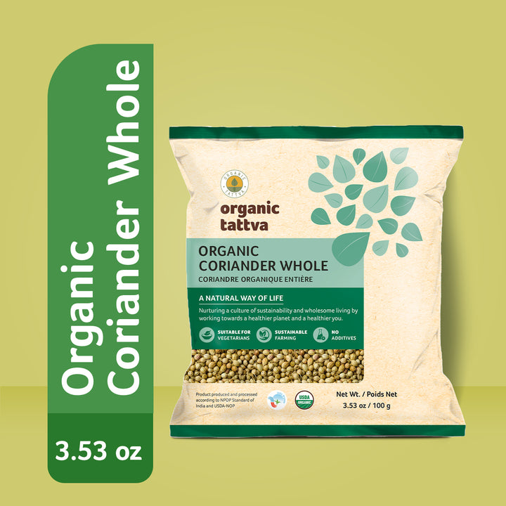 Organic Coriander Whole 3.53 oz Pack of 24