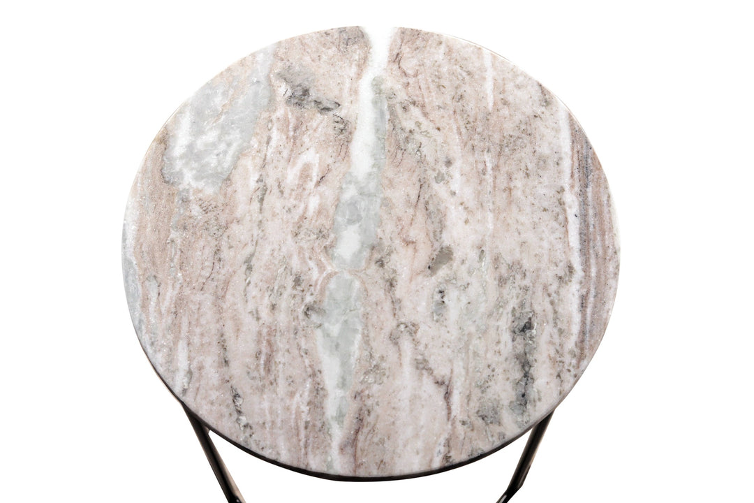 Marble Nesting Table Set Of 2 With Metal Frame
