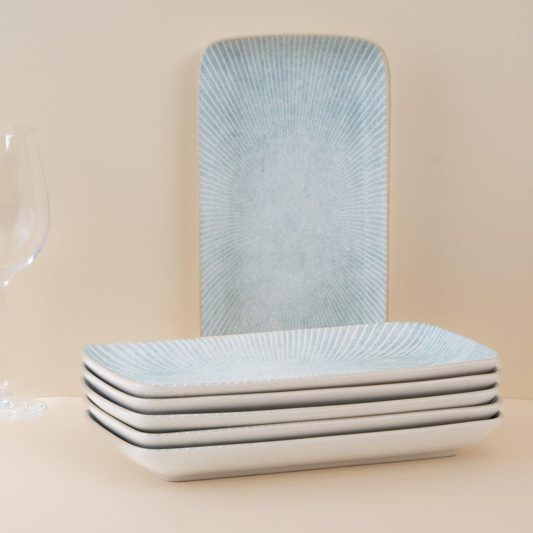 Rectangle Plate | Porcelain | Pack of 6