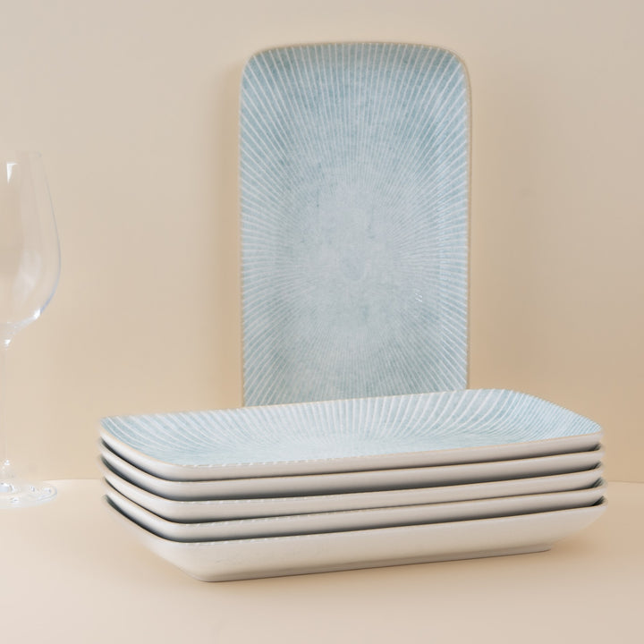 Rectangle Plate | Porcelain | Pack of 6