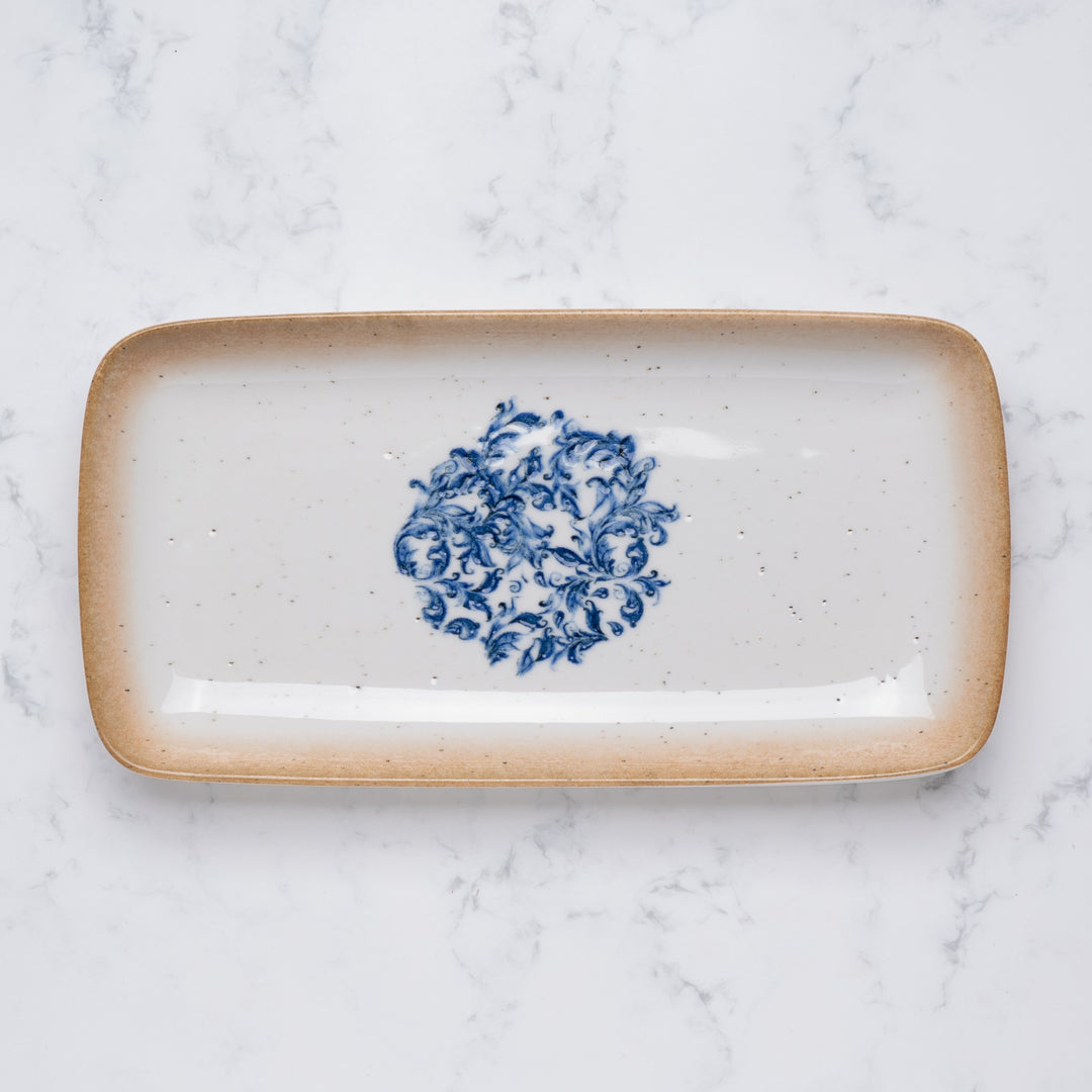 Rectangle Plate | Amalfi | Porcelain, Set of 6